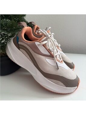 Vessi Tidal Women's Neutral, Peach & Taupe Platform Sneakers